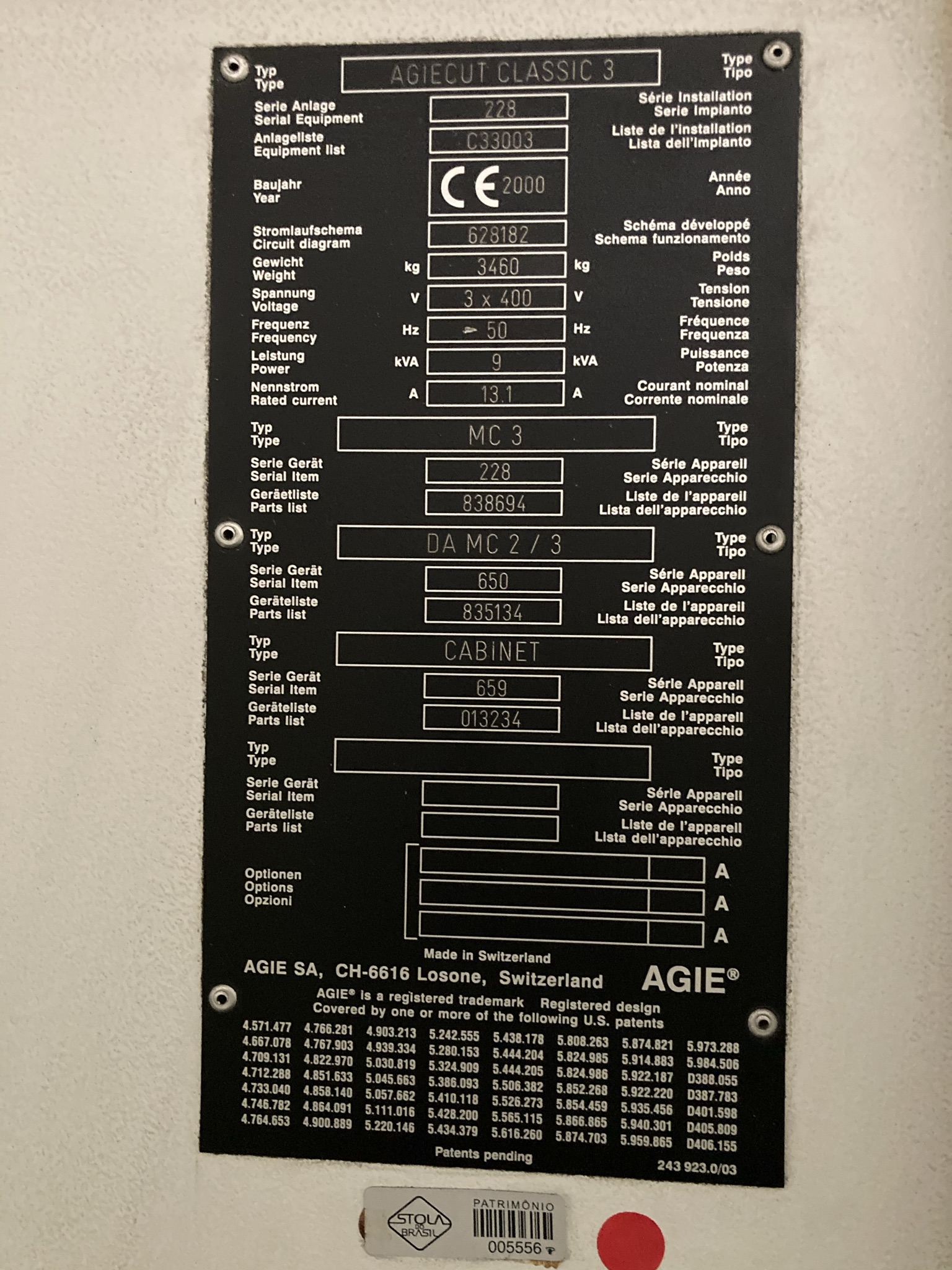 Eletroerosão a Fio AGIE Agiecut Classic 3 CNC 5 Eixos - Imagem 2